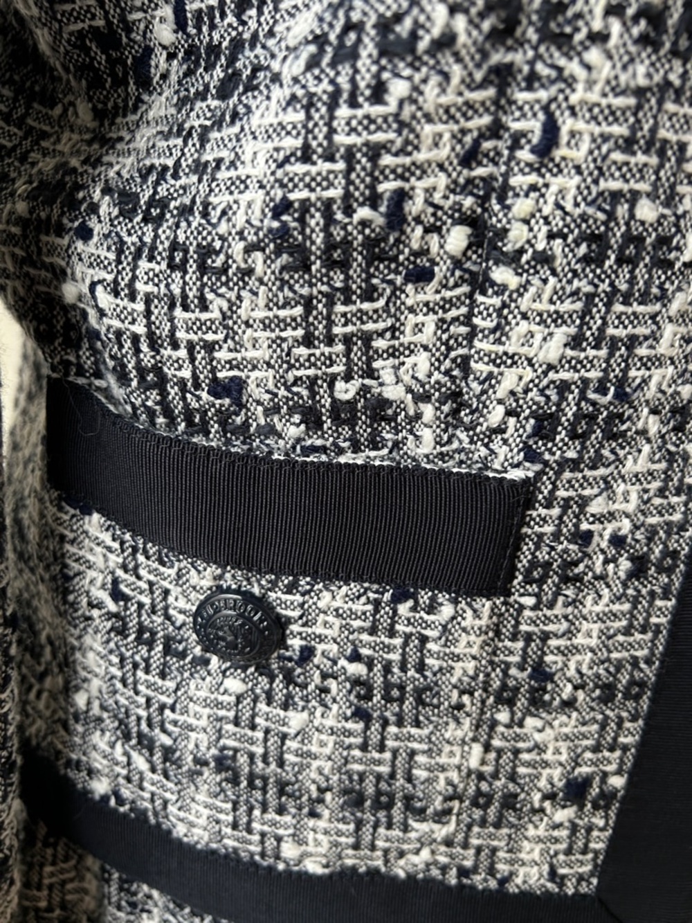Brooks Brothers Black and White Tweed Jacket - Picture 3 of 7